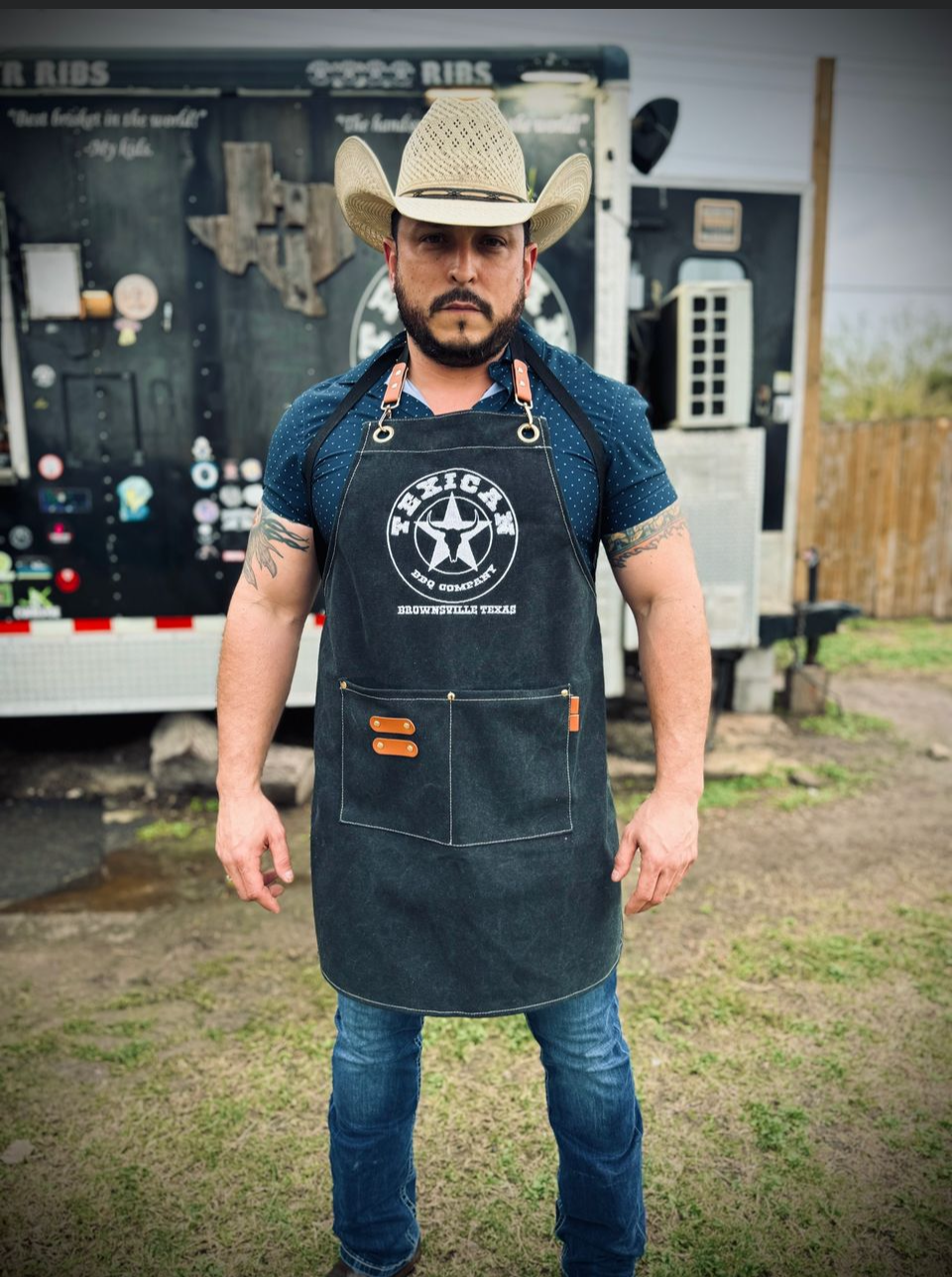 Texican BBQ Denim Apron
